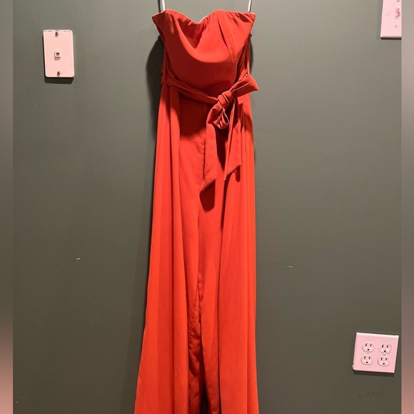 Orange jumpsuit, worn a couple times, like new - Picture 1 of 2